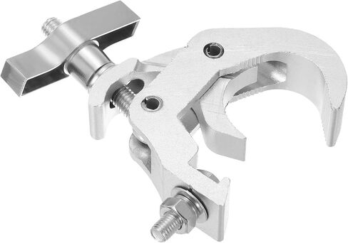 uxcell Light Truss Clamps, 1.5"W Stage Lighting Pipe C Clamp Aluminum Alloy for 1.57-2.83" OD Tube Max Load 250lb, Silver 4Pcs in Saudi Arabia