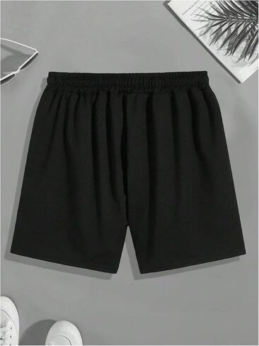 SHENHE Men's Track Shorts Skull Print Graphic Shorts Summer Drawstring Sweat Shorts in Saudi Arabia