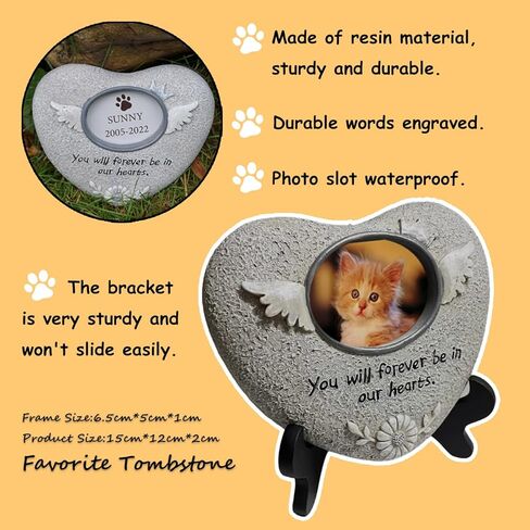 Pet Memorial Stone, Pet Memorial Stones for Dog, Cat Memorial Gifts for Loss of Cat in Kuwait