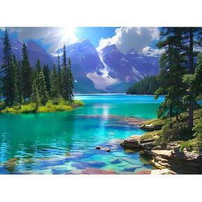 500 Pieces Puzzles for Adult Jigsaw Puzzle 500 Piece Puzzle Children Elderly Puzzle Dog Farm Puzzle Gift for Mom Dad Family Friend Family Activity Games Home Decor Wall Art 20.5x15IN
