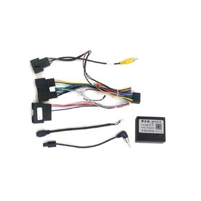 MekedeTech Power Cable Wire Harness with Canbus Decoder for Ford Transit 2013-2019 Car with Screen Work with Aftermarket Car Stereo
