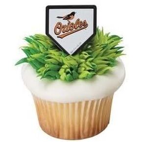 MLB Baltimore Orioles Baseball Team Logo Cupcake Rings - 24 pc in Kuwait