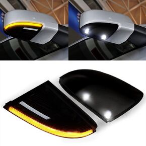 أضواء إشارة الانعطاف مرآة السيارات مع مجموعة ضوء البركة متوافقة مع 2010-2018 دودج رام 1500 2500، 2019-2021 رام 1500 أضواء مرآة جانبية كلاسيكية، LED متتابعة in Kuwait