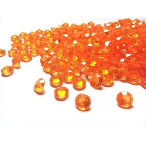 Liying 8mm 1000pcs Acrylic Diamond Table Confetti Faux Round Diamond Crystals Treasure Gems for Table Scatters, Vase Fillers, Arts & Crafts, Wedding Decoration (Champagne)