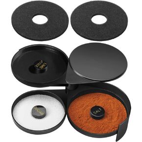 Margarita Salt Rimmer Set, Salt Rimmer with 2 Sponges, 3-Tier Glass Rimmer, Margarita Salt Rimmer Dish for Cocktails, Bar Salt and Sugar Rimmer for Drinks, Bar Accessories for Bloody Mary