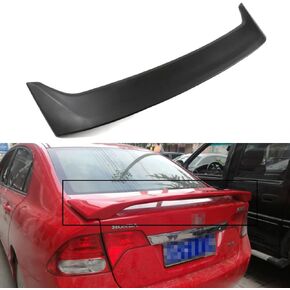 SCITOO Spoiler Wing Fit for Honda Civic Sedan 2006-2011 Matt Black Rear Trunk Lid Spoiler Wing