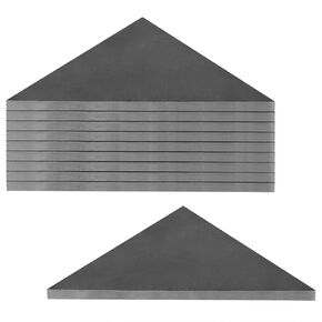 eoere 10 PCS Heavy Duty Steel Plate Gussets 3" x 3" x 1/4", Weld On Triangle Gusset Base Plate for Structural Joint Support (3 Gauge Steel)