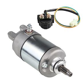 WATERWICH Starter with Soleniod Compatible with Honda 300 fourtrax Trx300 Trx300fw Trx300ex ATC250 250ES 1987-2000 Replaces 31200-HC4-023 31200-HC4-033 SM13213 128000-440