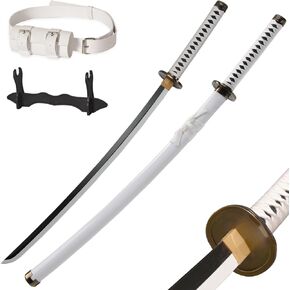 40" Wado Ichimonji Zoro Sword with Display Stand and Belt,Roronoa Zoro Cosplay First Samurai Sword,White,for Cosplay,Collection,Display,Performance,Decor