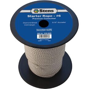 Stens 100'Diamond Braid Starter Rope 145-620#6 Diamond
