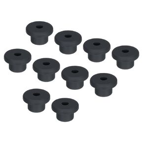 MECCANIXITY 10Pcs T Type Rubber Grommet Mount Dia 10mm (13x6x10mm) Seal Protection Flexible Hole Plugs for Cable Pipe Black