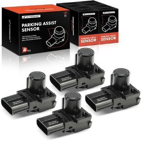 A-Premium 4-PC Reverse Backup Parking Assist Sensor Compatible with Select Toyota & Lexus Models - Land Cruiser 2013-2015, RX350 2012-2013, RX450h 2012-2013, LX570 2013-2015, Replace# 8934133190