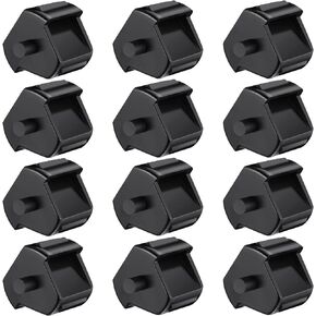 12 Pcs Tape Dispenser Replacement Core Tape Dispenser Core Small Plastic Tape Dispenser Insert for School Office Home Supplies Tape Dispenser Accessories (Black)