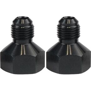 8AN Female to 6AN Male Flare Fitting Reducer Adapter Black Anodized 2PCS