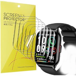 Compatible for SKG V7-2 Smart Watch Screen Protector, [6 Pack] Full Coverage TPU Clear Film Compatible for SKG V7-2 1.95" Smart Watch (6 Pack)