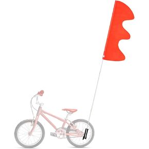 Bike Flag with Pole for Safety 6 ft Trike Flags Orange Go Kart Flag Bicycle Safety Flag Telescopic Flag Pole Dirt Bike Flag Mount Warning Flag for Mobility Scooter Kayak Flag Adjustable Waterproof
