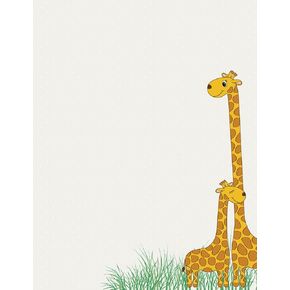 Great Papers! Baby Mama Giraffe Letterhead, 8.5" x 11", 80 count (2017032)