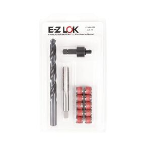 E-Z LOK Metal Thread Repair Kit Tool and Stainless Steel Threaded Inserts Standard Wall 3/8-16 x 9/16-12