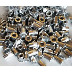 (Pack of 100) 6-32 Rivet Nut Aluminum knurled Nutserts Rivnut Nutsert SAE Standard
