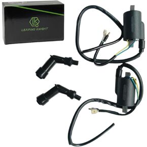 LK Motorcycle Ignition Coil & Cap 2Pcs Replacement for CB350 CL350 SL350 CB360 CL450 CB450 CB500 CL500