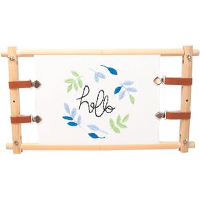 Lampstop Needlepoint Embroidery Tapestry Scroll Frame, Beech Wood Frames for Cross Stitch Quilting Hoop Stand Stitching Frame for Sewing (33"x12")