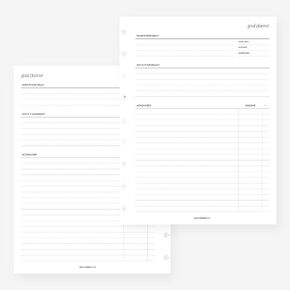 Classic Happy Planner Goal Planner Planner Insert Agenda Refill for 9-Discs Discbound Notebook 7 x 9.25