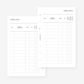 Franklin Covey Compact Online Orders Planner Insert Agenda Refill for FC Compact 6 Hole Ringed Binders 4.25 x 6.75