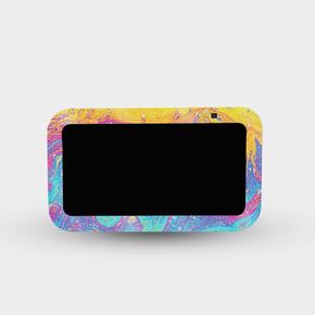 MightySkins Glossy Glitter Skin Compatible with Amazon Echo Show 5 (Gen 3) - Paint Currents | Protective, Durable High-Gloss Glitter Finish | Easy to Apply