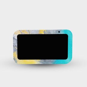 MightySkins Glossy Glitter Skin Compatible with Amazon Echo Show 5 (Gen 3) - Yellow Spill | Protective, Durable High-Gloss Glitter Finish | Easy to Apply