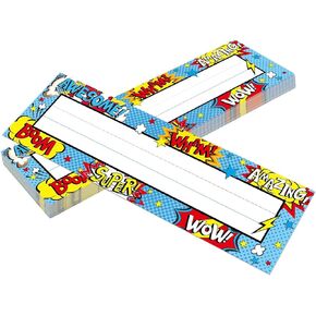 36pcs Name Plates for Classroom Super Name Tags for Classroom Name Plates for Kids
