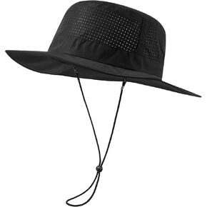 UPF 50+ Bucket Sun Hat with Laser Perforated Mesh Cooling Adjustable Breathable Lightweight for Outdoor Men Women in Kuwait