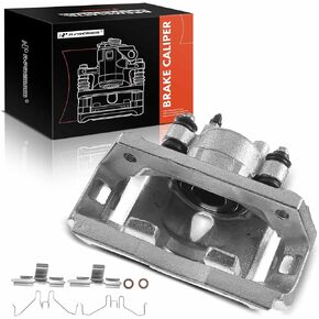 A-Premium Disc Brake Caliper Assembly with Bracket Compatible with Select Ford Models - E-150/Econoline 2004-2006, E-150 Club Wagon 2004-2005, 4.6L/5.4L - Rear Right Passenger Side