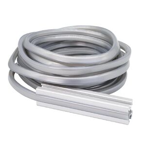 6 Meters 2020 Series 1010 10 Series Aluminum Extrusion 6mm Aluminum Profile Slot Cover Flat Seal for 6mm Slot Seal Strip 20mm x 20mm and 1" x 1" Aluminum Extrusion Rail-Silver