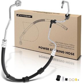 A-Premium Power Steering Pressure Hose Line Assembly Compatible with Kia Rio 2006-2011, Rio 5 2006-2011, 1.6L, Pump to Gear/Rack