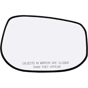 Passenger Side Mirror Glass Assembly With Plastic Backing Plate (Non-Heated) Compatible with 2009-2014 Honda Fit