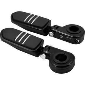 Motorcycle Footpegs Male Mount Highway Foot pegs Mounting Clamp Fit for Harley Touring Road King Road Glide Street Glide Electra Glide Tri Glide Sportster Softail Dyna Black