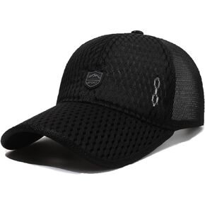 Mesh Baseball Cap for Men Women Summer Running Sports Hat Breathable Quick Dry Trucker Hats