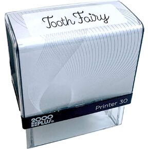 Tooth Fairy Signature Stamp / 2000 Plus Self Inking Rubber Stamp/Black Imprint/Tooth Fairy Present/Made in The USA