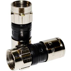 PPC Belden EX6PLUS RG-6 Snap & Seal Outdoor Compression Connector, Comcast, DTV & Dish Approved, 50 Piece