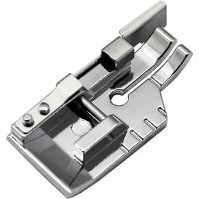 1/4'' (Quarter Inch) Quilting Patchwork Sewing Machine Presser Foot with Edge Guide for Low Shank Snap-On Singer Babylock Brother Janome White and More
