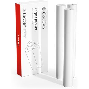 Thermal Printer Paper US Letter Size 8.5''x11'', 3 Rolls, Multipurpose Thermal Paper for Thermal Printer