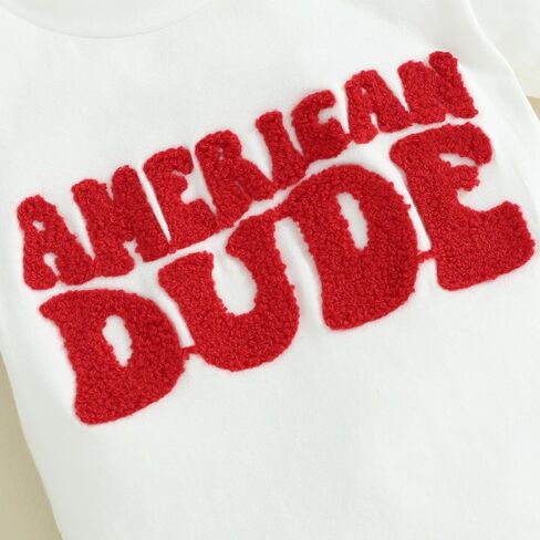 Kuriozud Toddler Boy 4th Of July Outfit Baby Boy American Flag Print T Shirts Tops Shorts Set Fourth of July Summer Clothes in Saudi Arabia