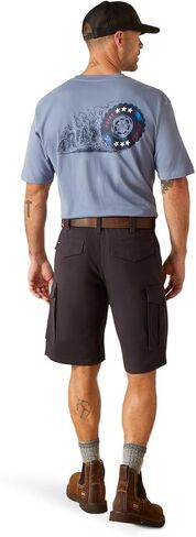 شورت رجالي من Ariat مصنوع من مادة Rebar Durastretch مصنوع من مادة متينة مقاس 27.94 سم in Saudi Arabia