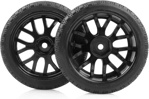 عجلات وإطارات بلاستيكية سداسية مقاس 12 مم من RC على الطريق، إطارات 67 مم مُلصقة مسبقًا لسيارة 1/10 1/12 Traxxas HSP Wltoys HPI KYOSHO Tamiya TT02 Touring Drift Rally Car، عبوة من 4 قطع in Kuwait