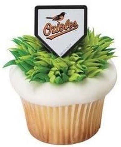 MLB Baltimore Orioles Baseball Team Logo Cupcake Rings - 24 pc in Kuwait