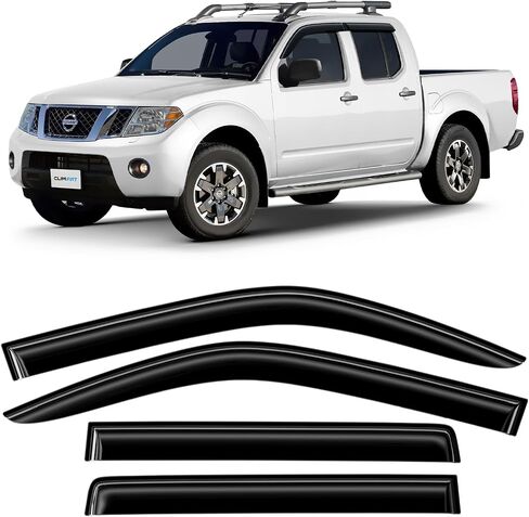 CLIM ART Incredibly Durable Rain Guards Compatible with Toyota Corolla 2009-2013 Sedan, Original Tape-on Window Deflectors, Vent Deflector, Vent Window Visors for Cars, Dark Smoke, 4 pcs - 409011LP in Saudi Arabia