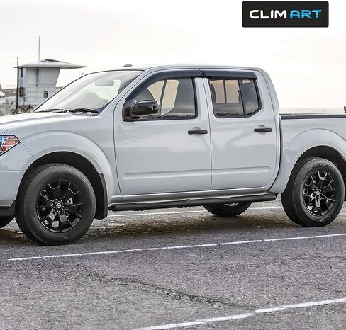 CLIM ART Incredibly Durable Rain Guards Compatible with Toyota Corolla 2009-2013 Sedan, Original Tape-on Window Deflectors, Vent Deflector, Vent Window Visors for Cars, Dark Smoke, 4 pcs - 409011LP in Saudi Arabia