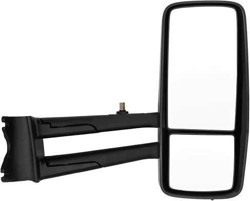for Kenworth T680 T880 Door Mirror Assembly,Heated Defrost Motorized Rear View Mirror Assembly with Arm Replacement for Kenworth T880 T680 Driver Side/Left Side (Black) in Saudi Arabia