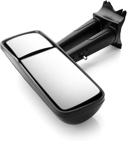 for Kenworth T680 T880 Door Mirror Assembly,Heated Defrost Motorized Rear View Mirror Assembly with Arm Replacement for Kenworth T880 T680 Driver Side/Left Side (Black) in Saudi Arabia
