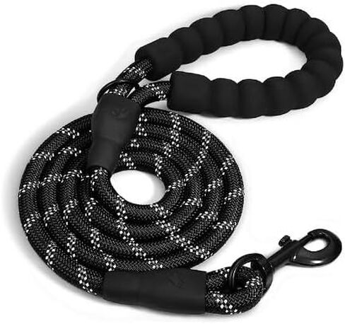 BestJenara Dog Leash with Soft Comfortable Padded Handle and Highly Reflective Threads, Dog Leashes for Small Medium and Large Dogs (Pink Set, 5FT-1/2in) in Saudi Arabia
